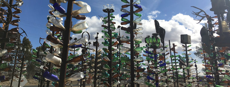 The Forest of Metal and Glass – Elmer’s Bottle Tree Ranch