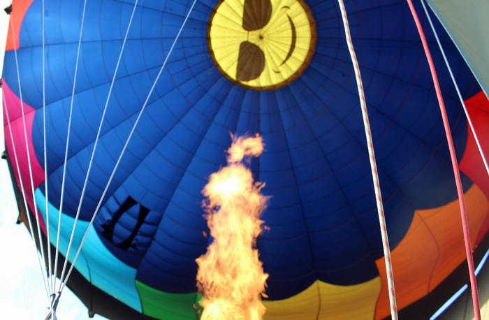 How a Hot Air Balloon Inflates