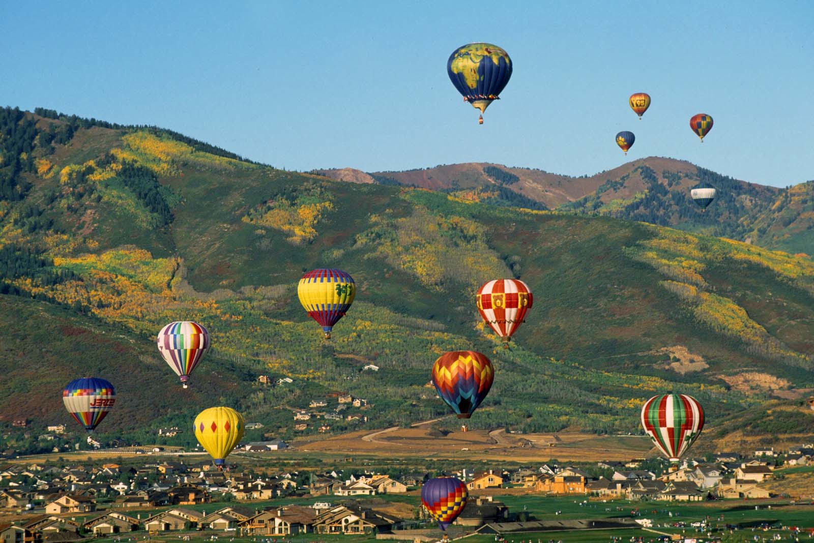 Taking Flight in a Hot Air Balloon Ride over Park City ...